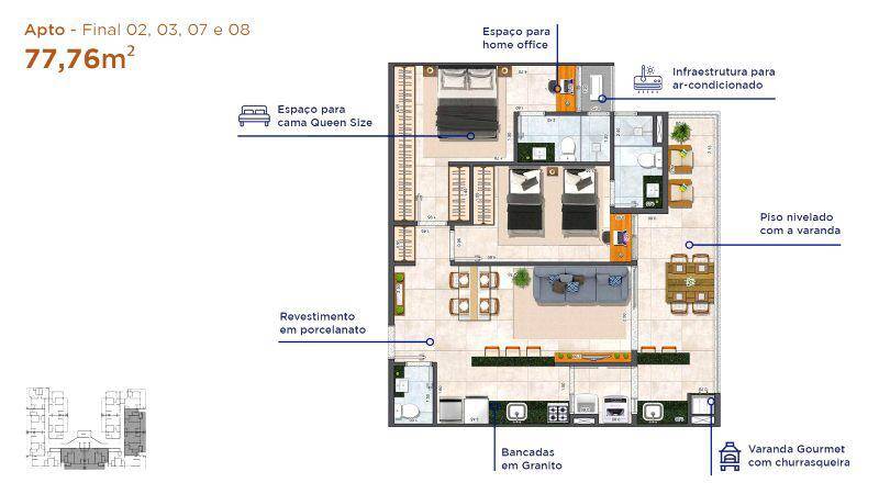 Apartamento à venda com 2 quartos, 40m² - Foto 14