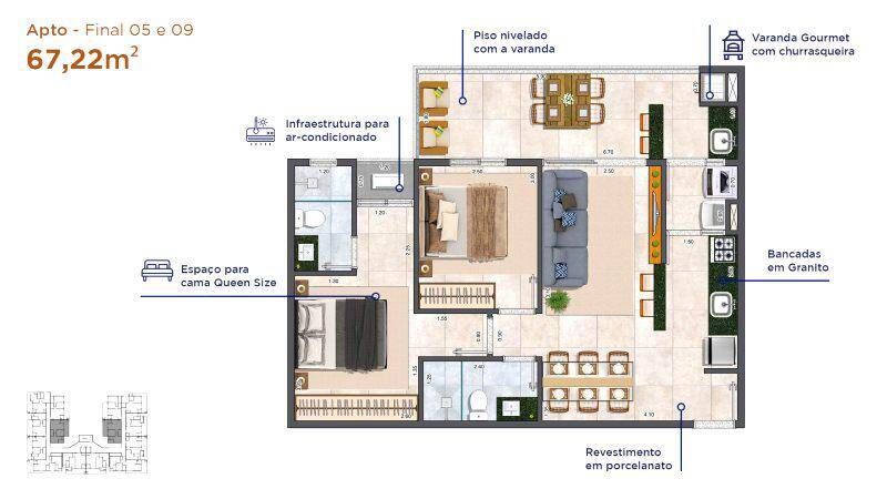 Apartamento à venda com 2 quartos, 40m² - Foto 12