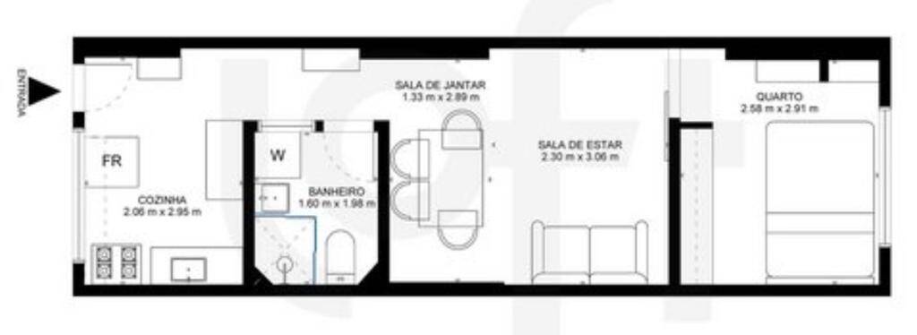 Apartamento à venda com 1 quarto, 48m² - Foto 1