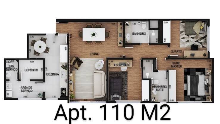 Apartamento para alugar com 3 quartos, 110m² - Foto 28